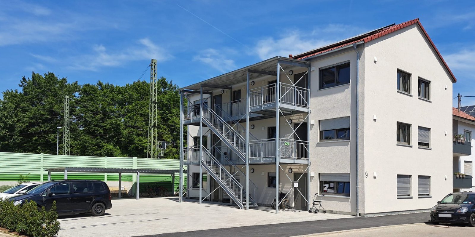 Holzhybrid Anschlussunterkunft für die Stadt Wernau KFW40
