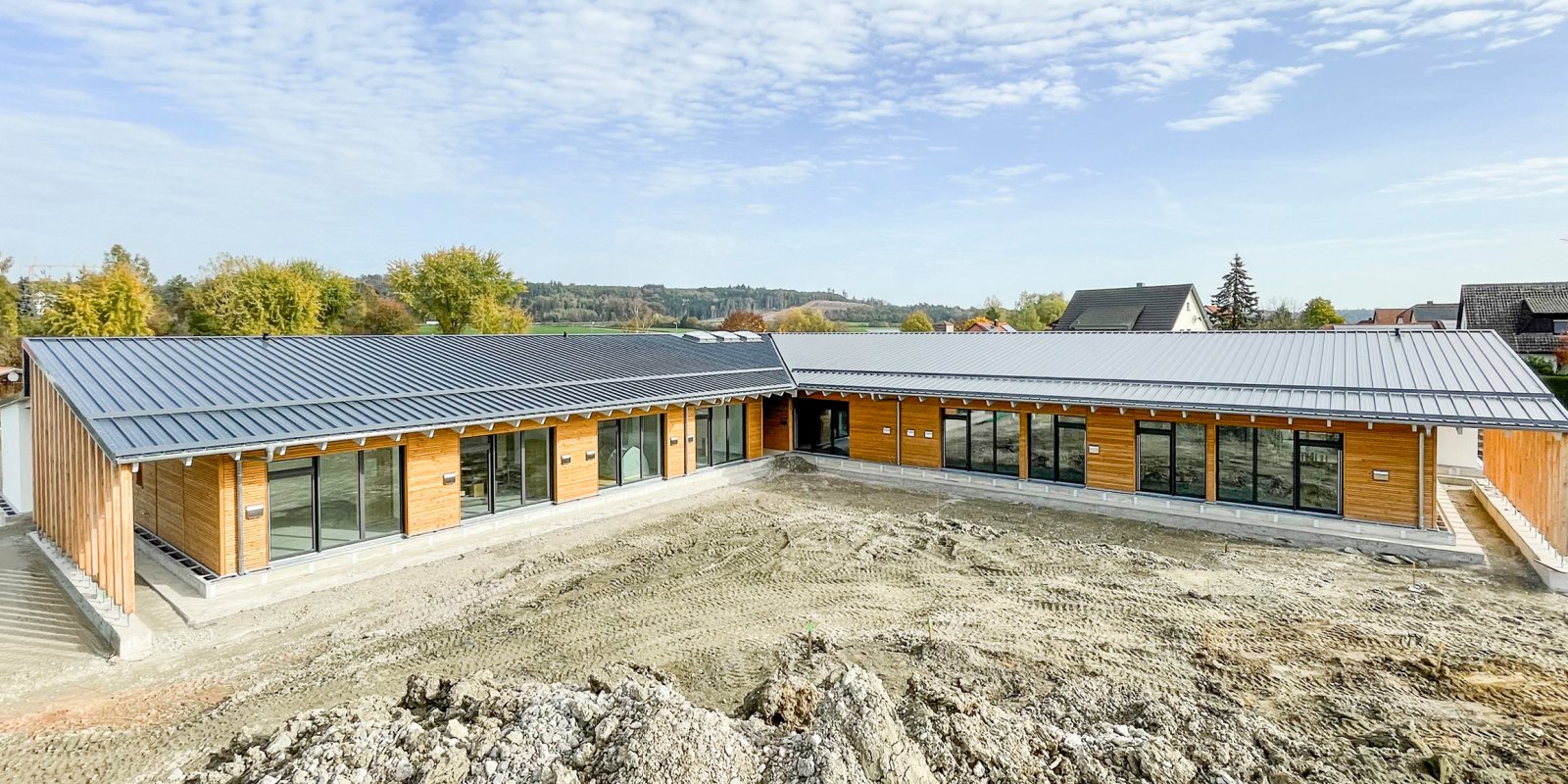 Kindertagesstätte Gemeinde Schnelldorf Holzbau KFW 40