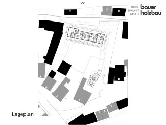 Lageplan gefördertes Wohnbauprojekt in Leutershausen