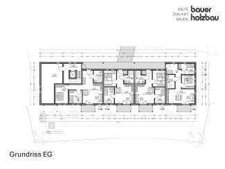 Grundriss gefördertes Wohnbauprojekt in Leutershausen
